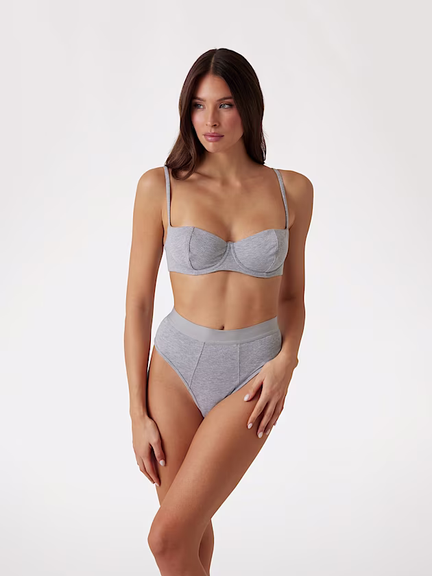 Tessa rib knit balconette bra - GUESS