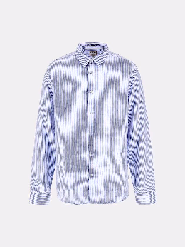 Striped linen shirt - GUESS