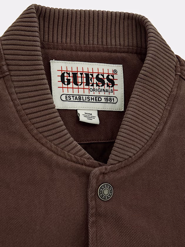 Denim insert bomber jacket - GUESS