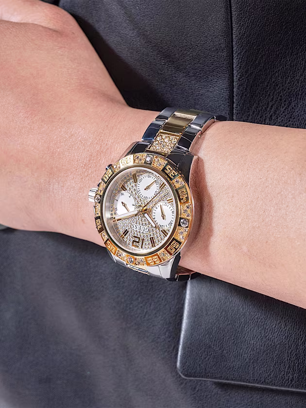 Multi-function crystal watch - GUESS