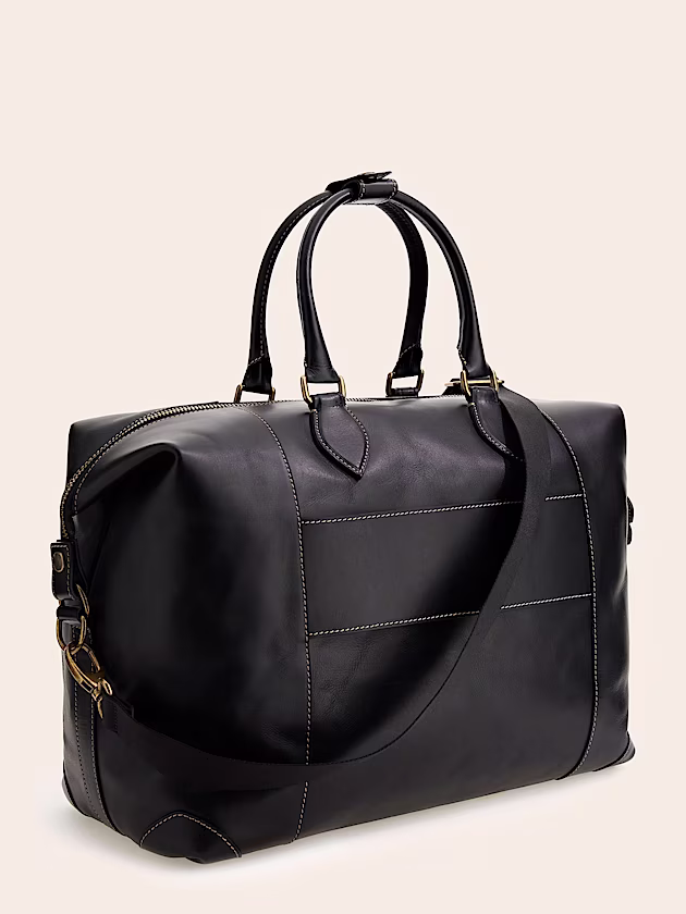 Lario real leather large weekender bag - GUESS