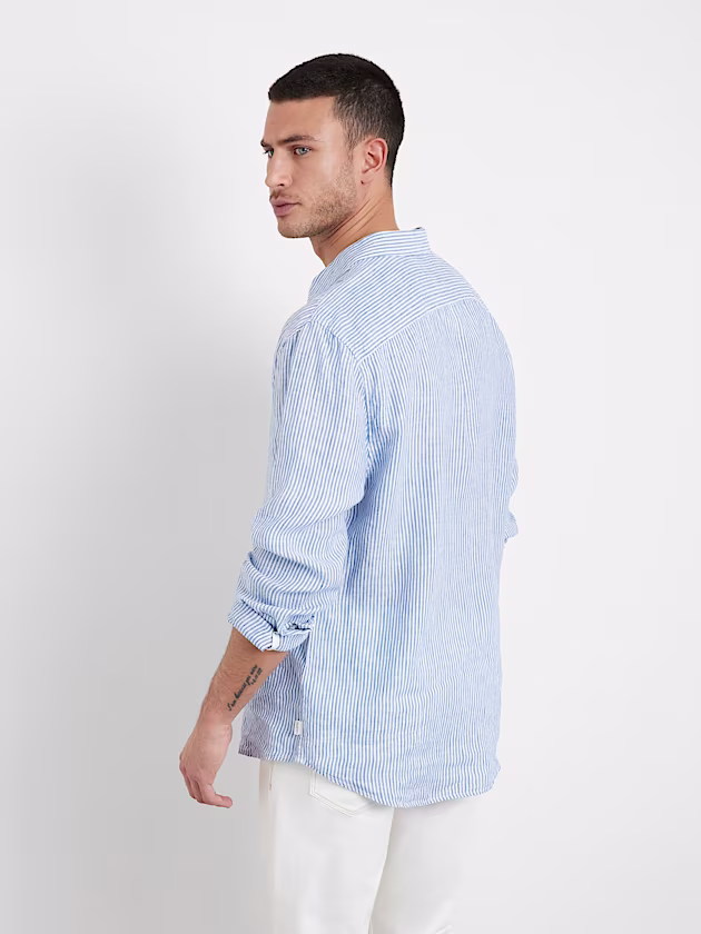 Striped linen shirt - GUESS
