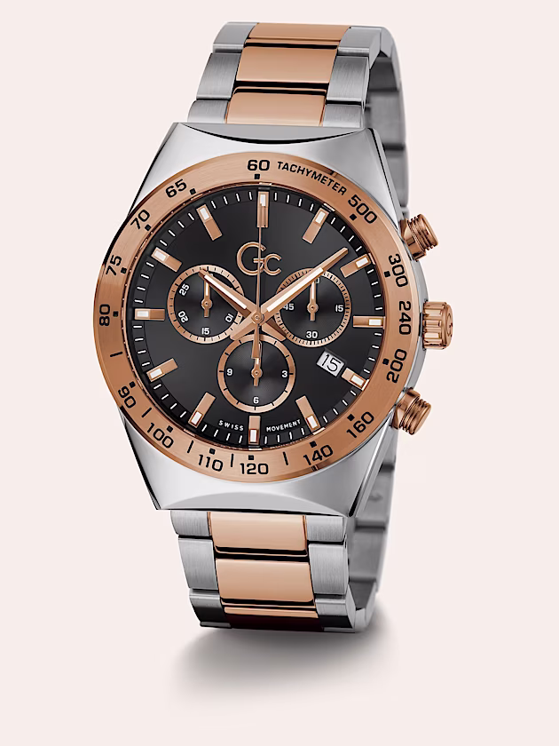 Gc steel chronograph watch - GUESS