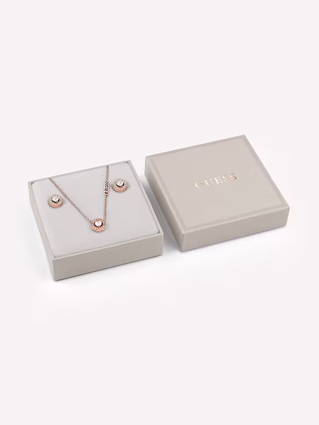 M'ama non m'ama earrings and bracelet set - GUESS