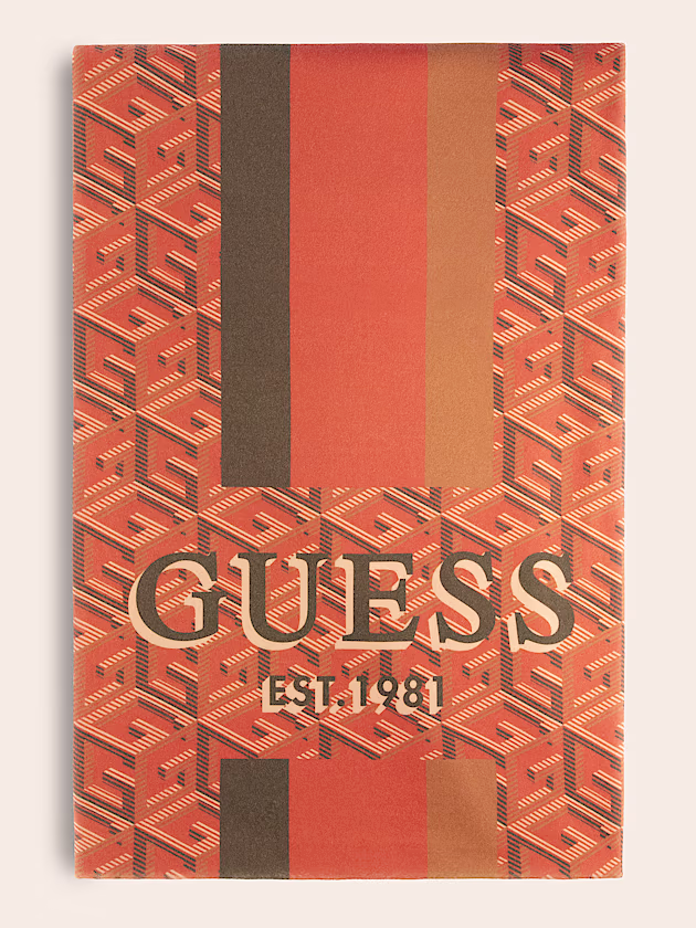 G cube logo pile blanket - GUESS