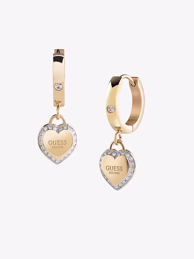 Fine heart earrings - GUESS