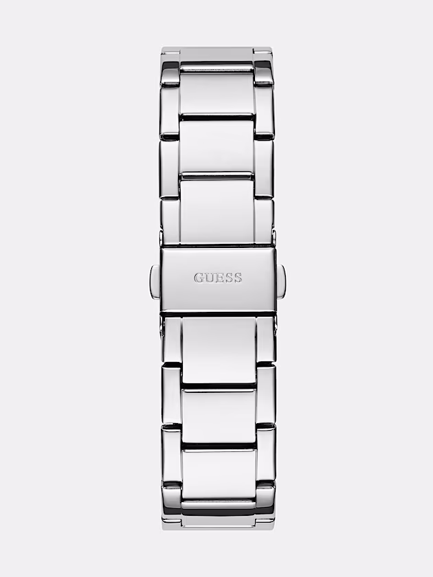 Analogue watch with flower on dial - GUESS