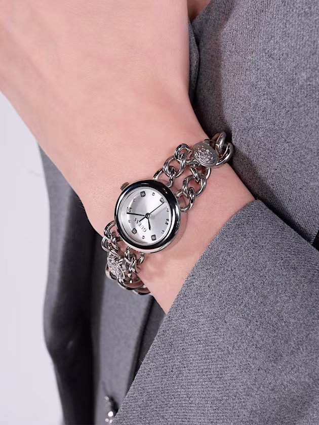 Analogue watch with floral detail - GUESS