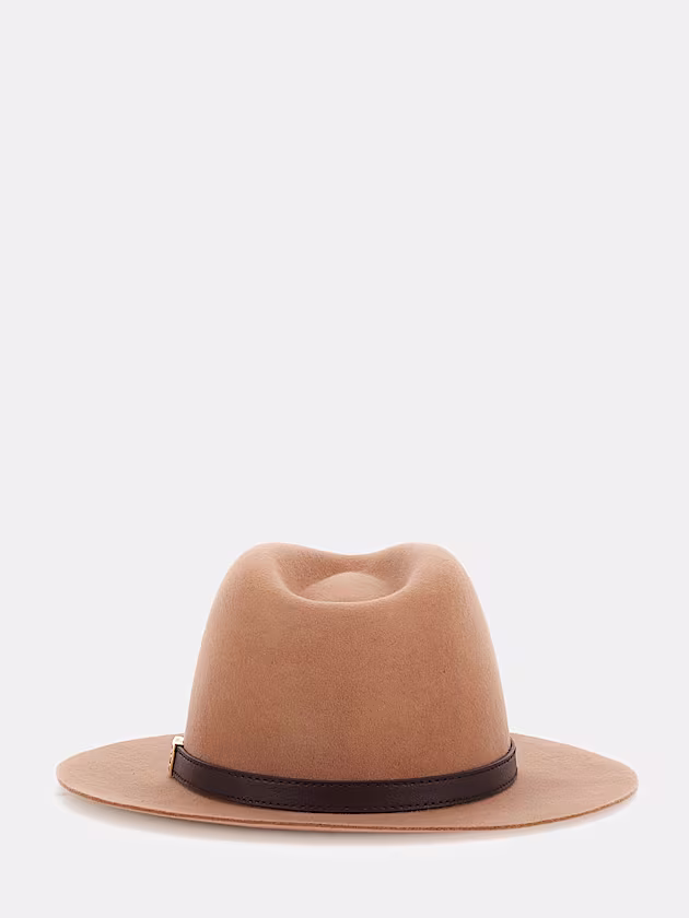 Logo-script fedora hat - GUESS