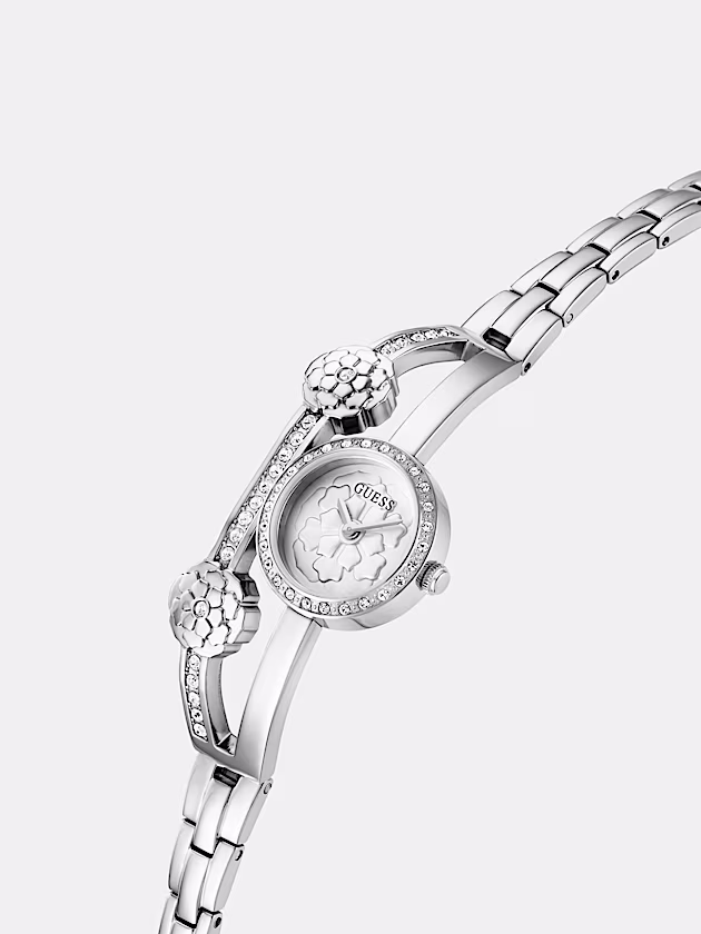 Analogue watch with floral detail - GUESS