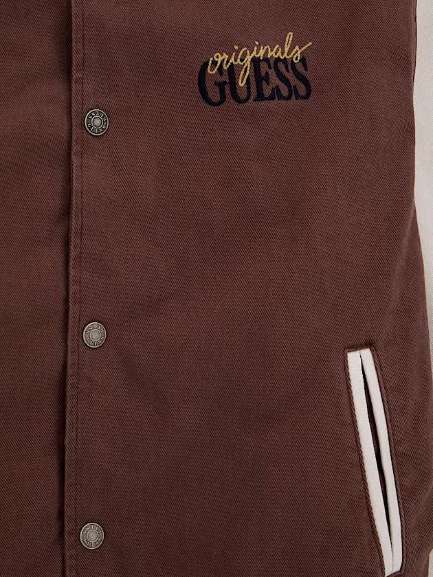Denim insert bomber jacket - GUESS