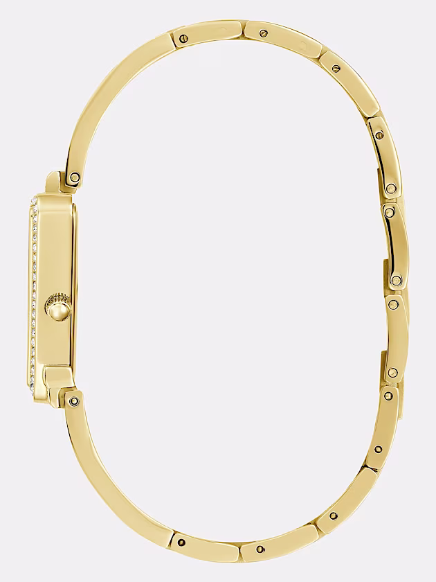 Analogue watch with crystal appliqué - GUESS