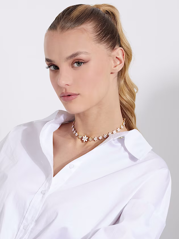 White Lotus necklace - GUESS