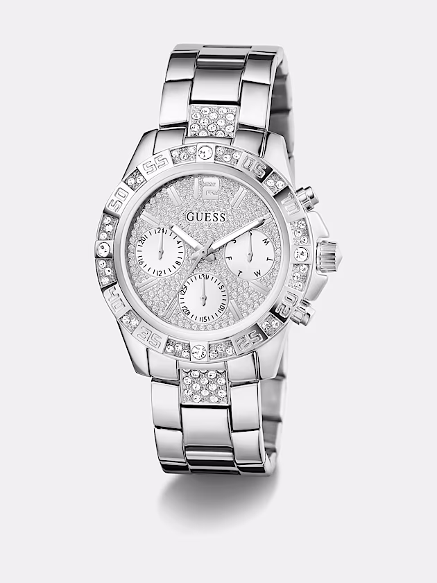 Multi-function crystal watch - GUESS