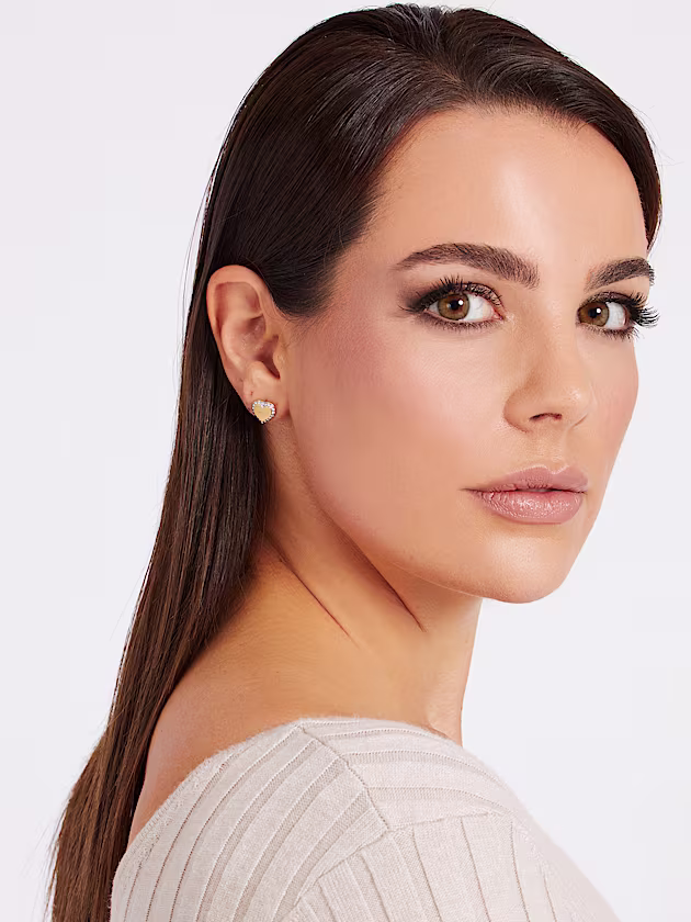 Fine heart earrings - GUESS