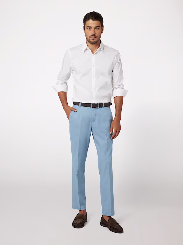 Linen blend slim pant - GUESS