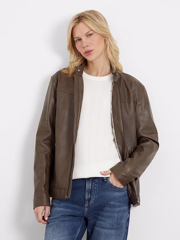 Faux leather biker - GUESS