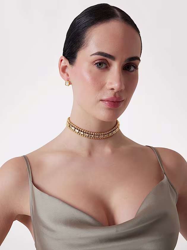 Golden globes necklace - GUESS