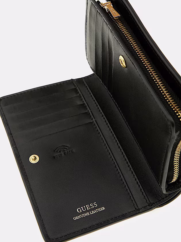 G Elite Genuine Leather Mini Wallet - GUESS
