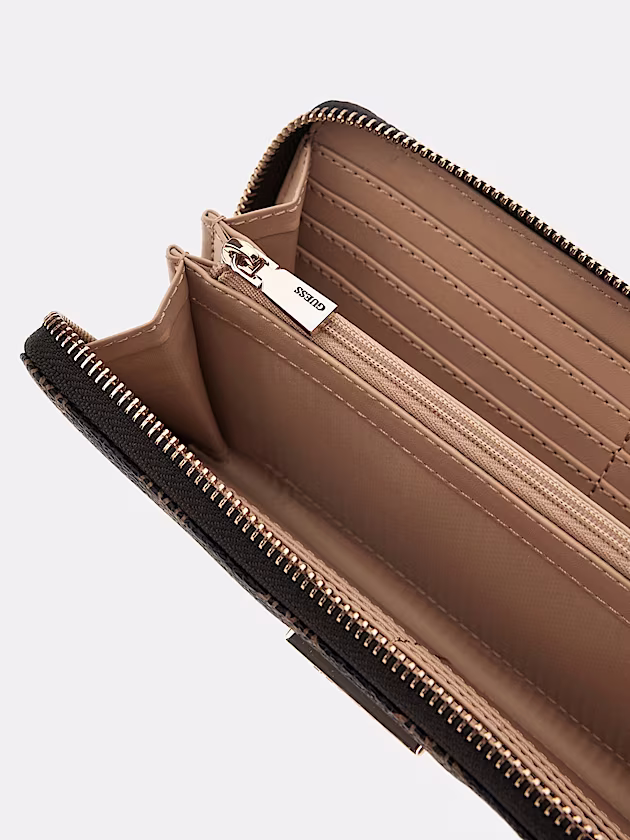 Laurel 4G Peony Logo Maxi Wallet - GUESS