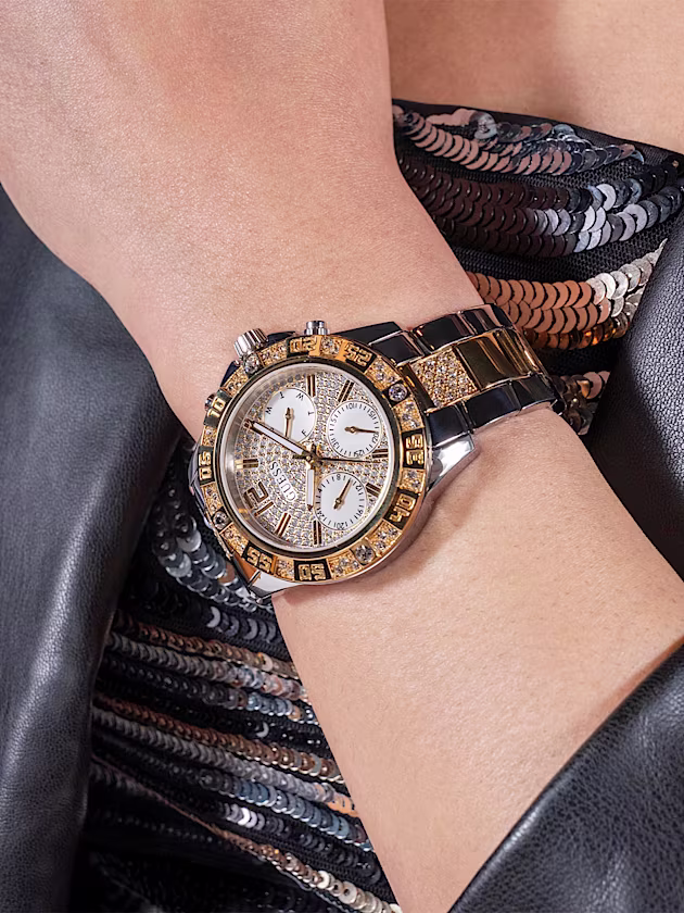 Multi-function crystal watch - GUESS