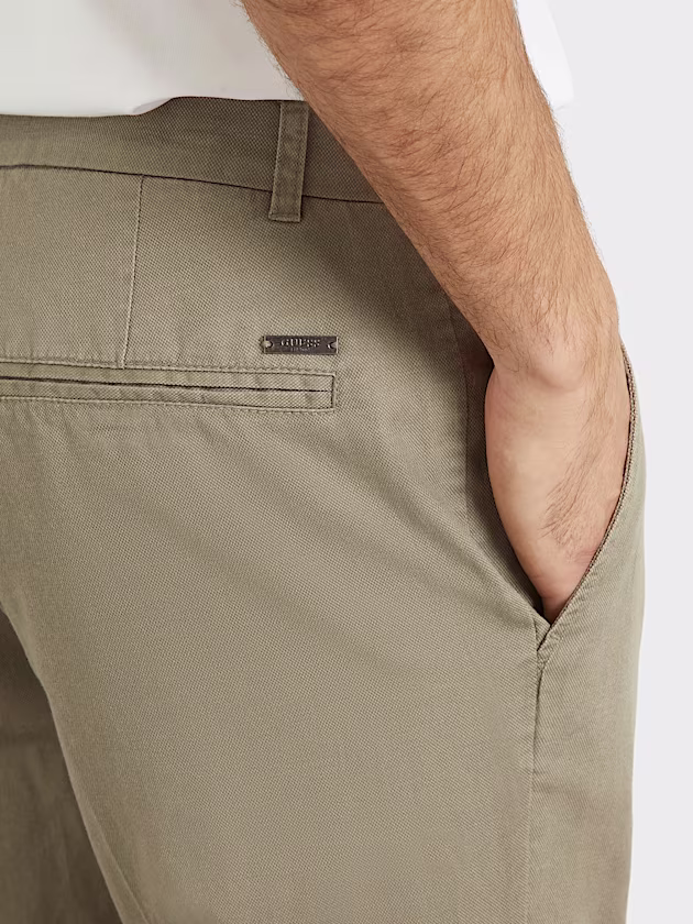 Linen blend slim pant - GUESS