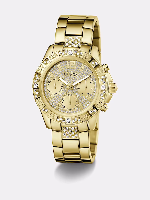 Multi-function crystal watch - GUESS