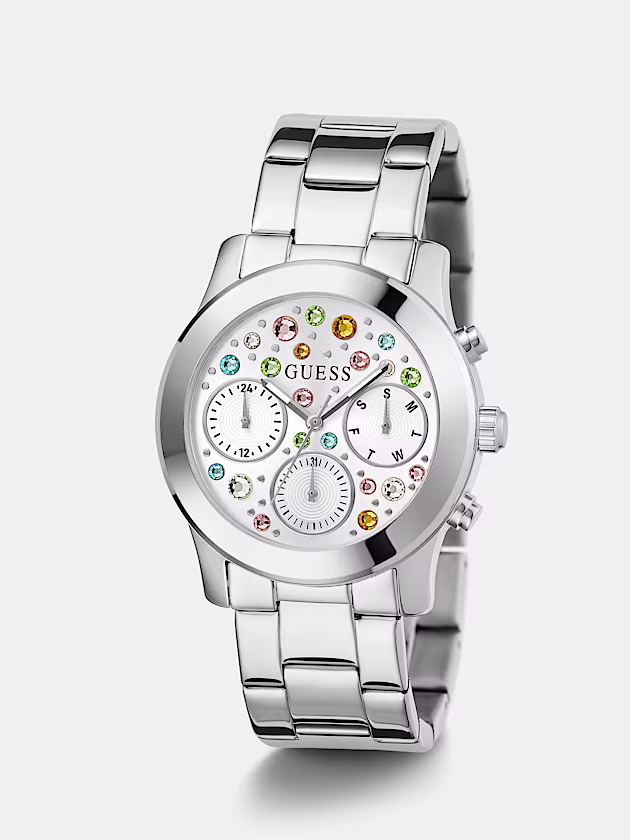 Multi-function crystal watch - GUESS