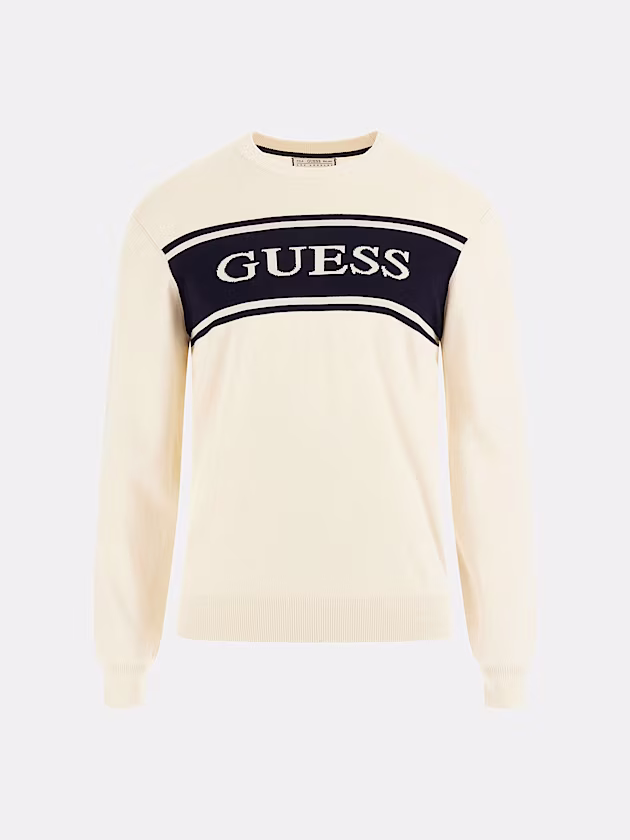 Two-toned logo sweater - GUESS