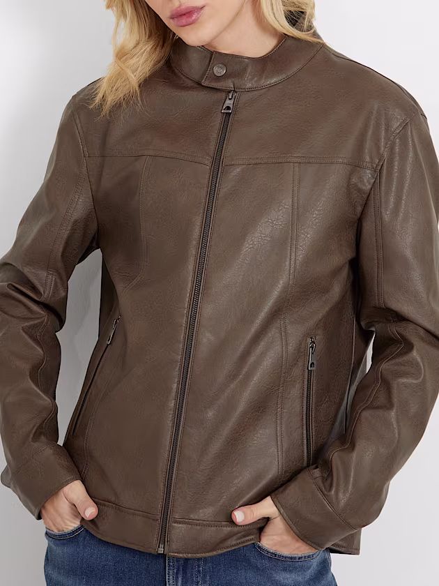 Faux leather biker - GUESS