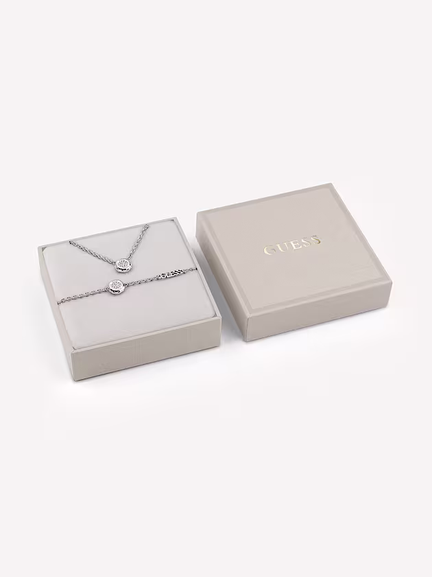 Shining winter bracelet and necklace set - GUESS