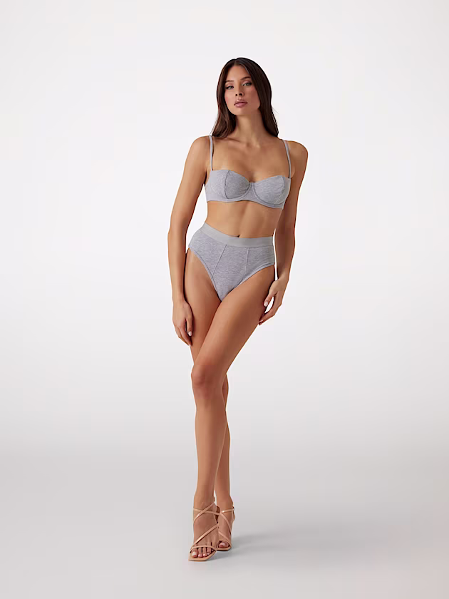 Tessa rib knit balconette bra - GUESS