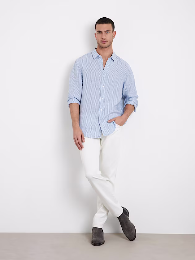 Striped linen shirt - GUESS