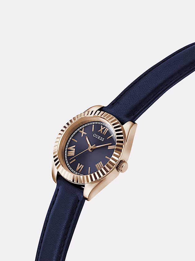 Genuine Leather analogue watch - GUESS