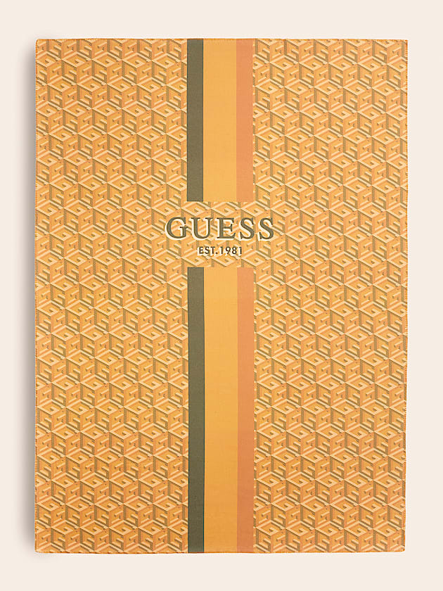 G cube logo pile blanket - GUESS