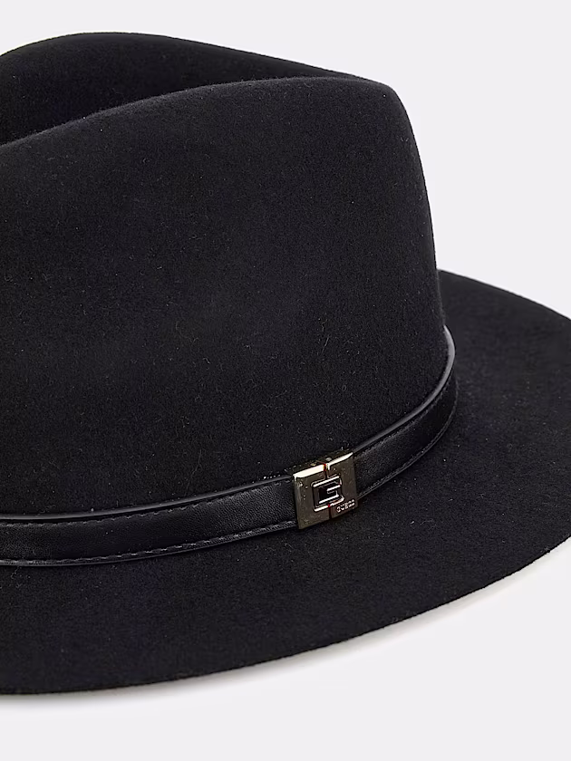 Logo-script fedora hat - GUESS