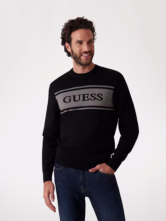Two-toned logo sweater - GUESS