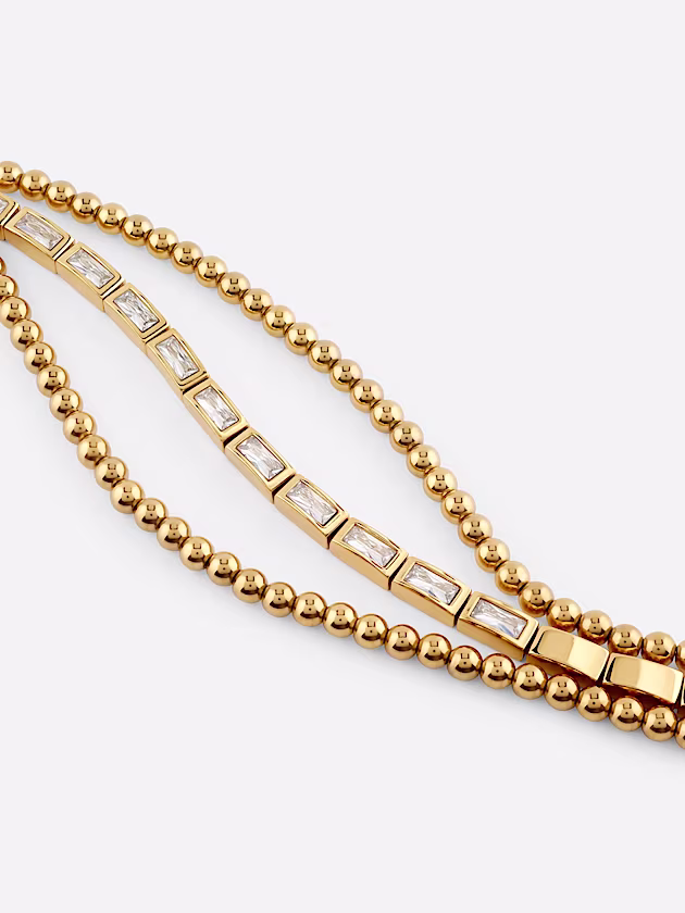 Golden globes necklace - GUESS