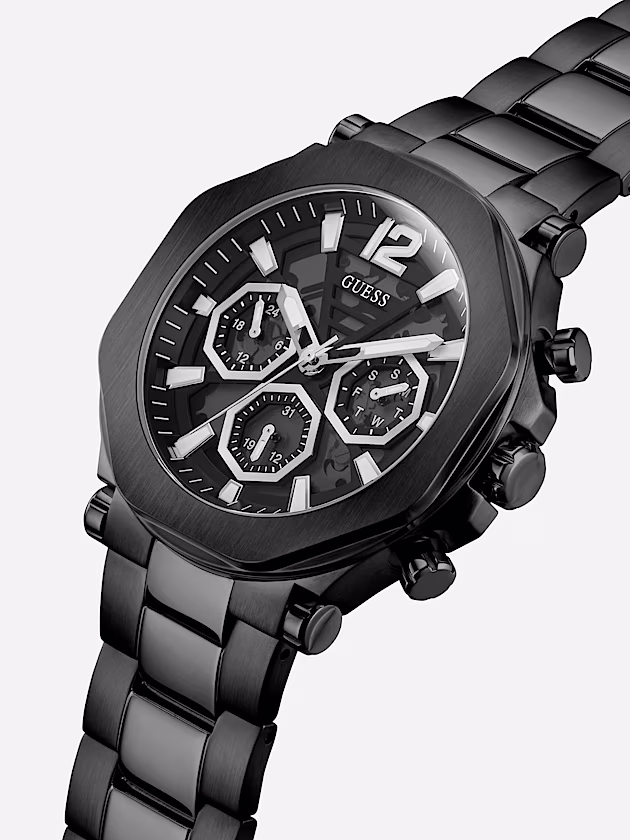 Multi-function steel watch - GUESS