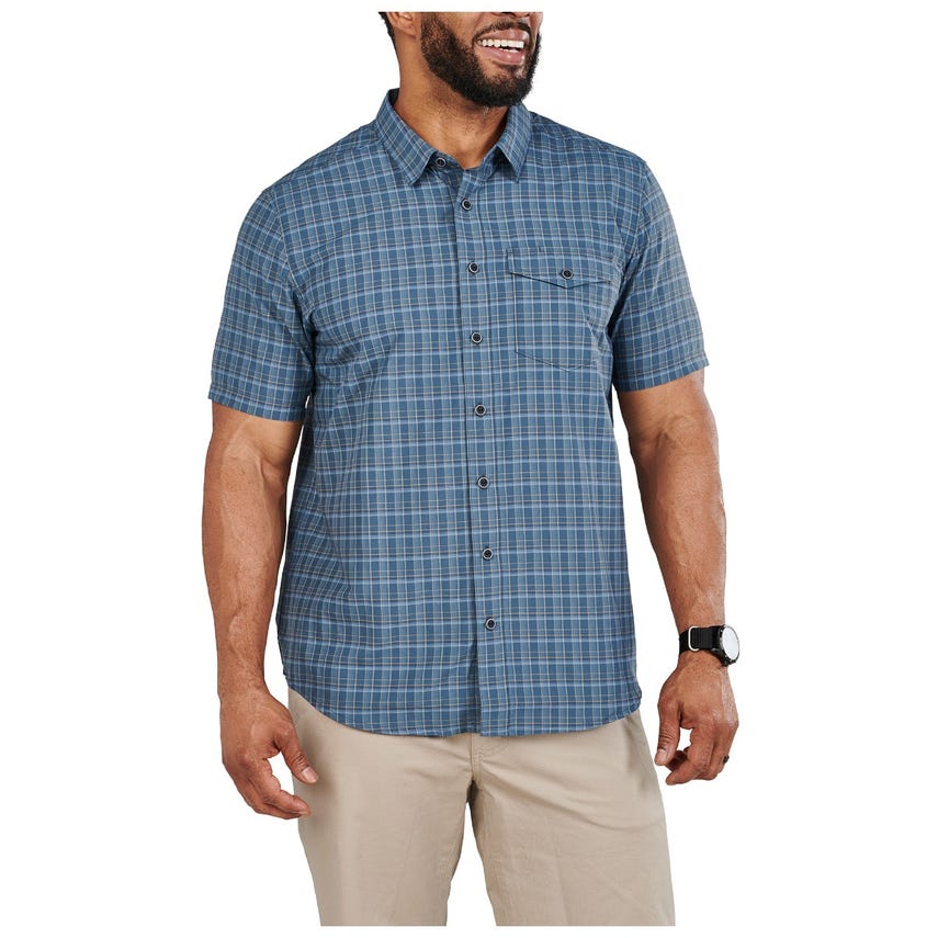 Aiden Short Sleeve Plaid Shirt