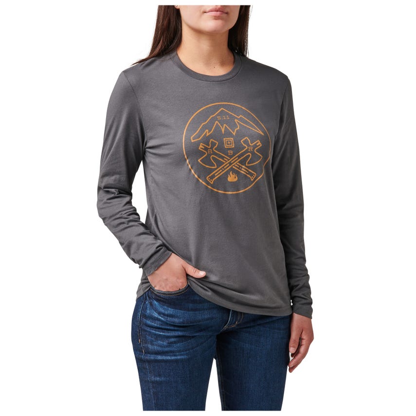 Womens Axe Mountain Long Sleeve Tee