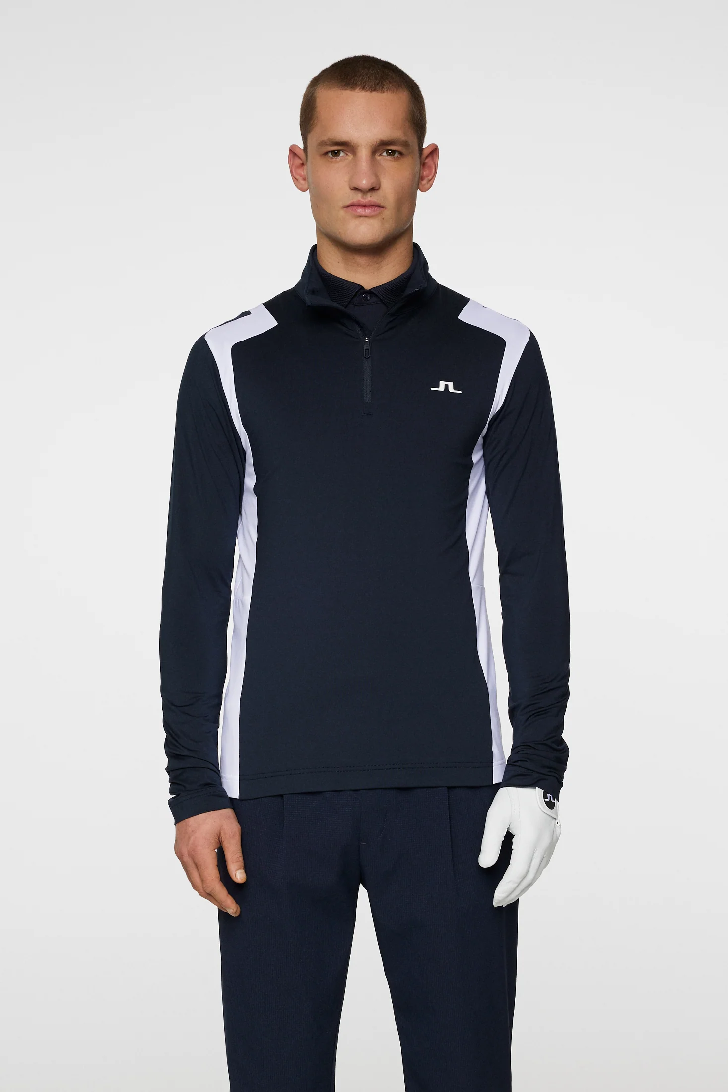 Lukas Quarter Zip Mid Layer Black