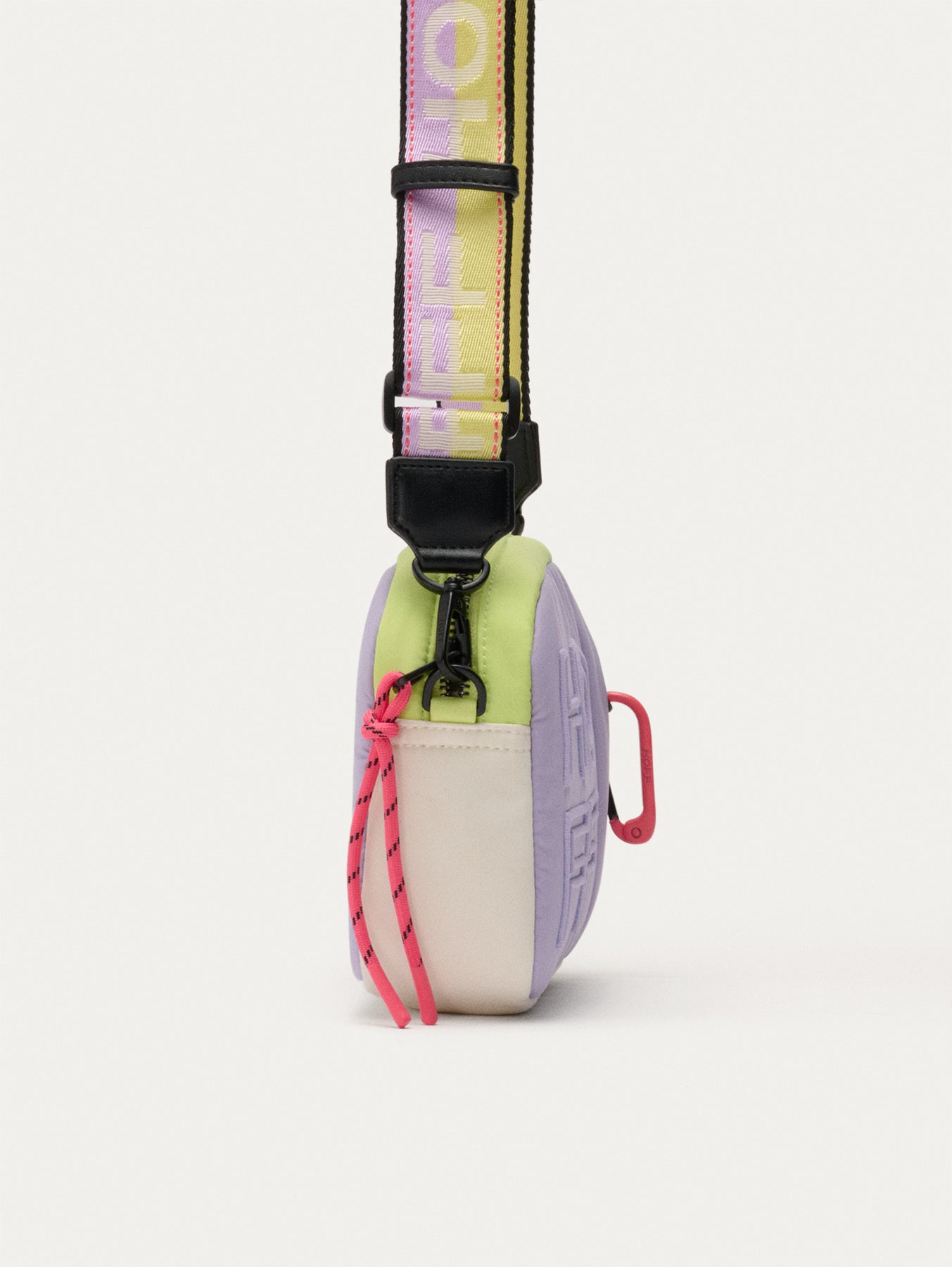BANDOLERA NYLON BRIDGE LILA