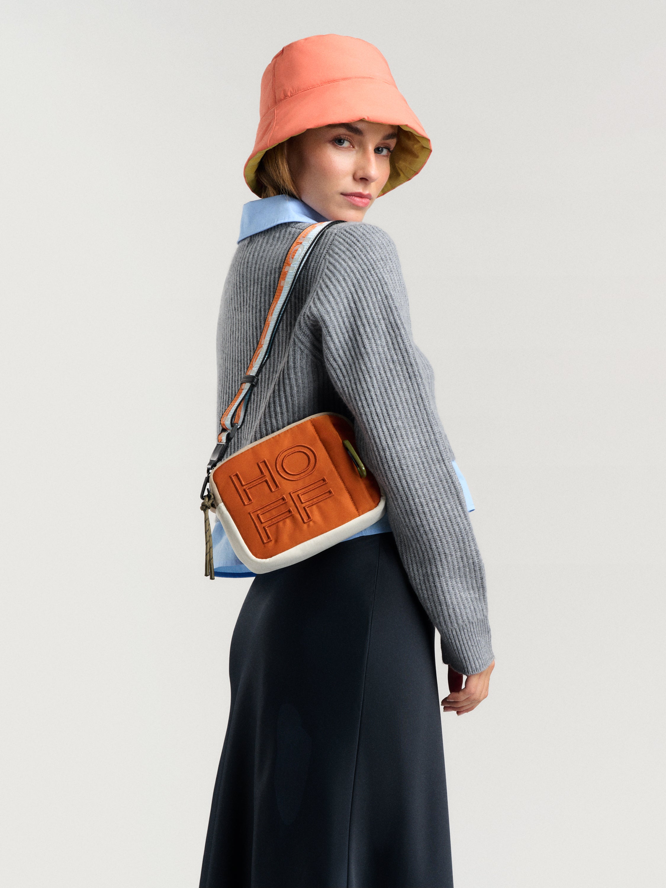 BANDOLERA NYLON BRIDGE NARANJA