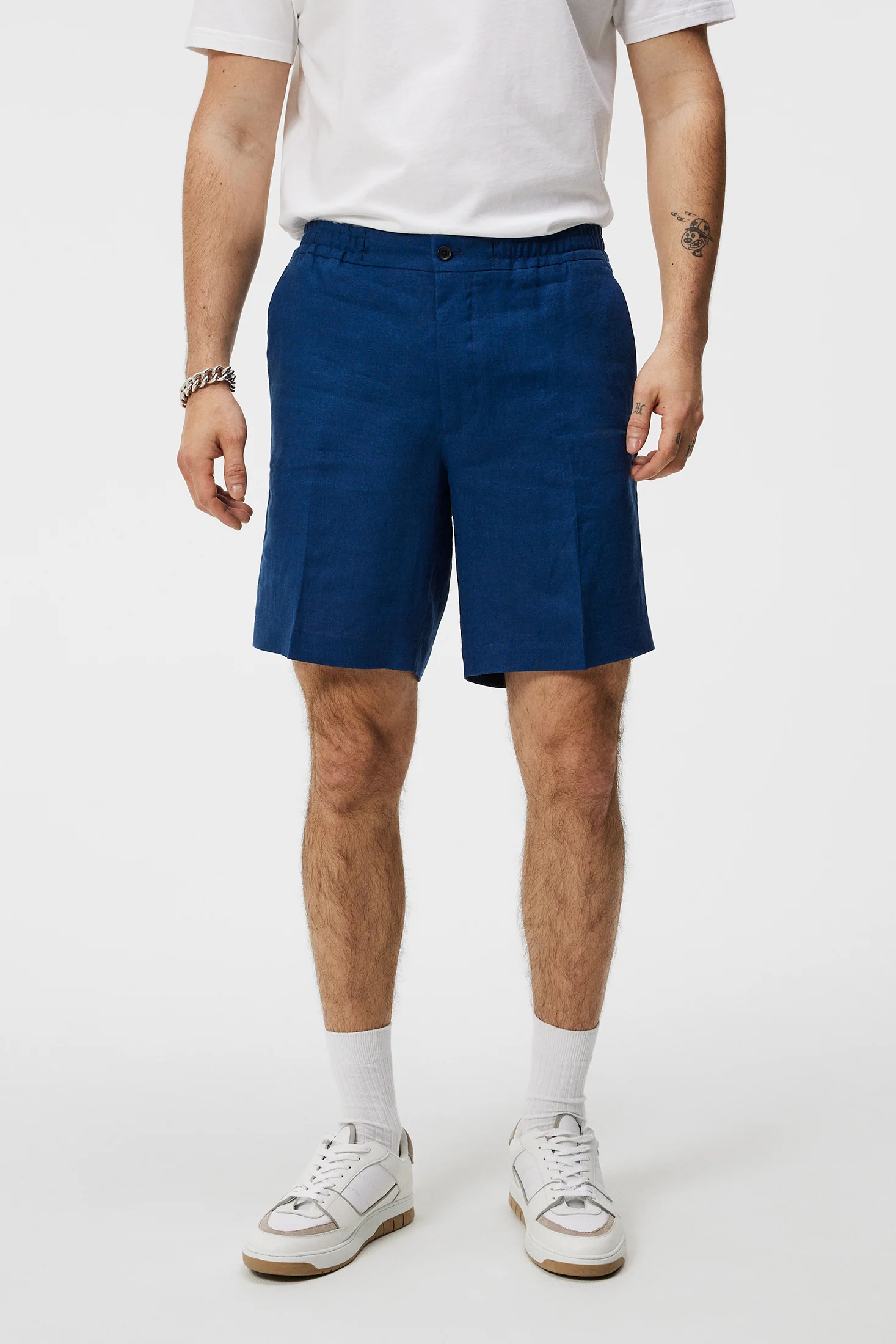 Baron Linen Shorts Estate Blue