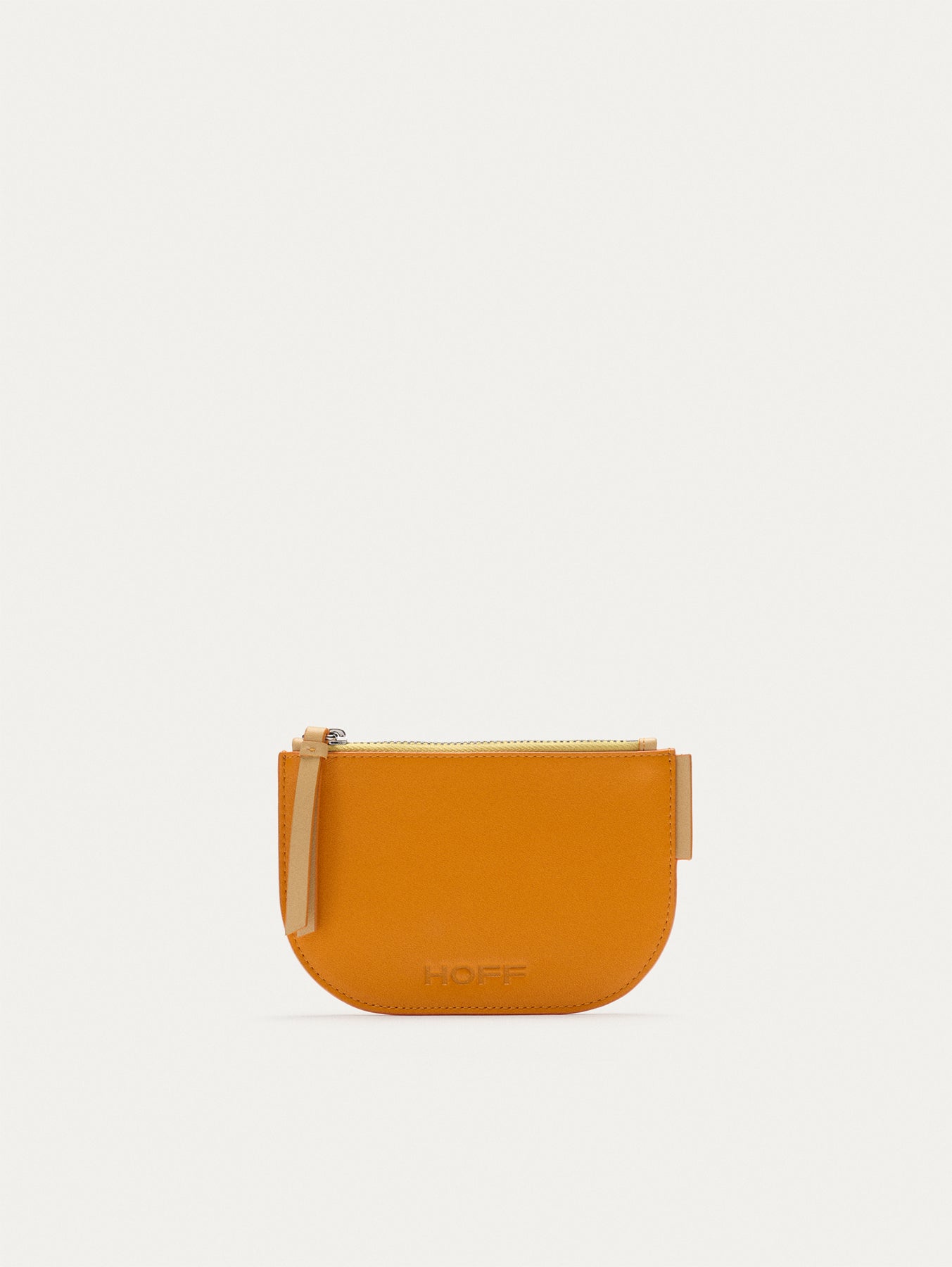 MONEDERO PIEL NARANJA