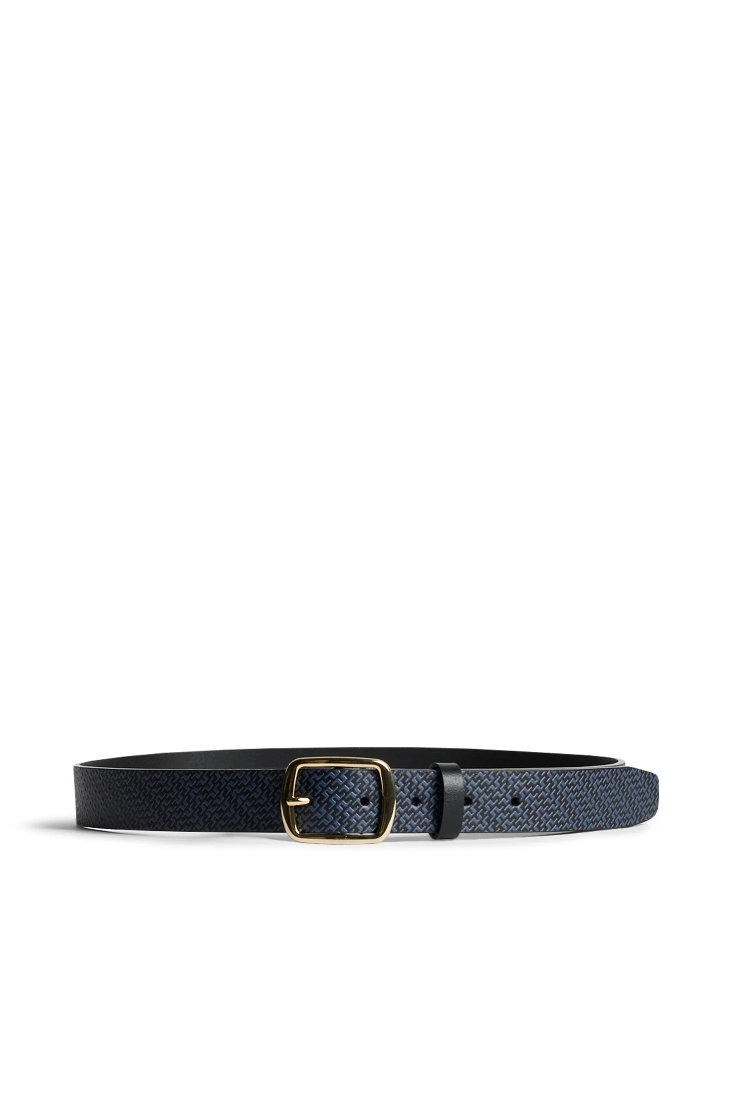 Bibbi Leather Belt Bias Bridge Black