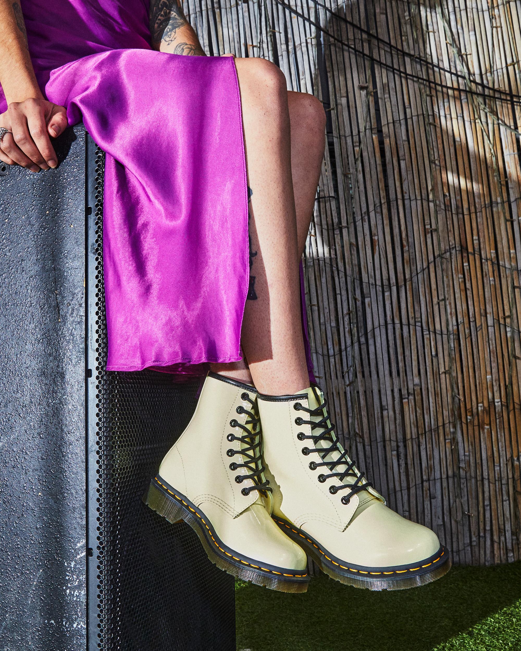 1460 Patent Leather Lace Up Boots