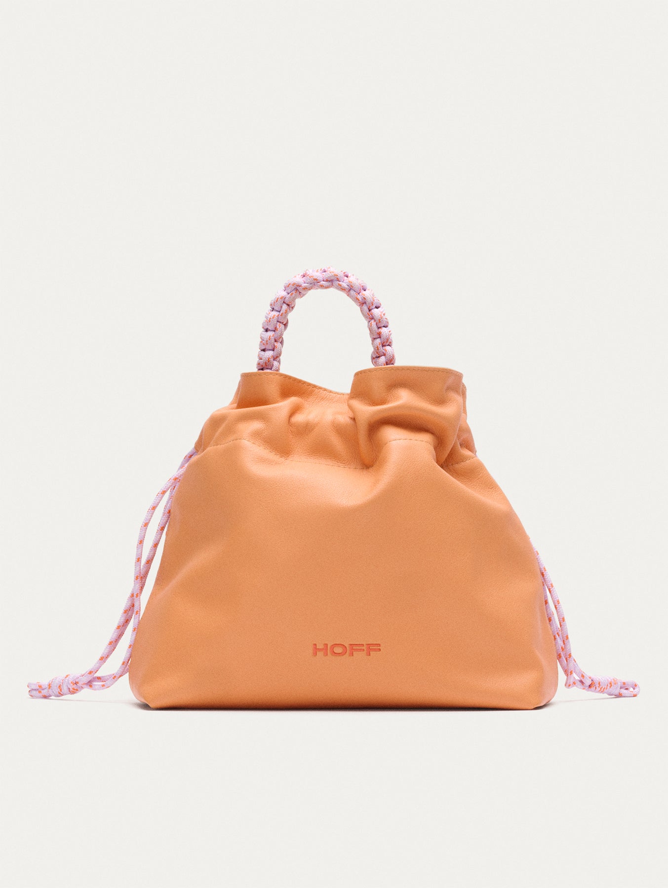 BOLSO CUERDAS PIEL COACHELLA MELOCOTON
