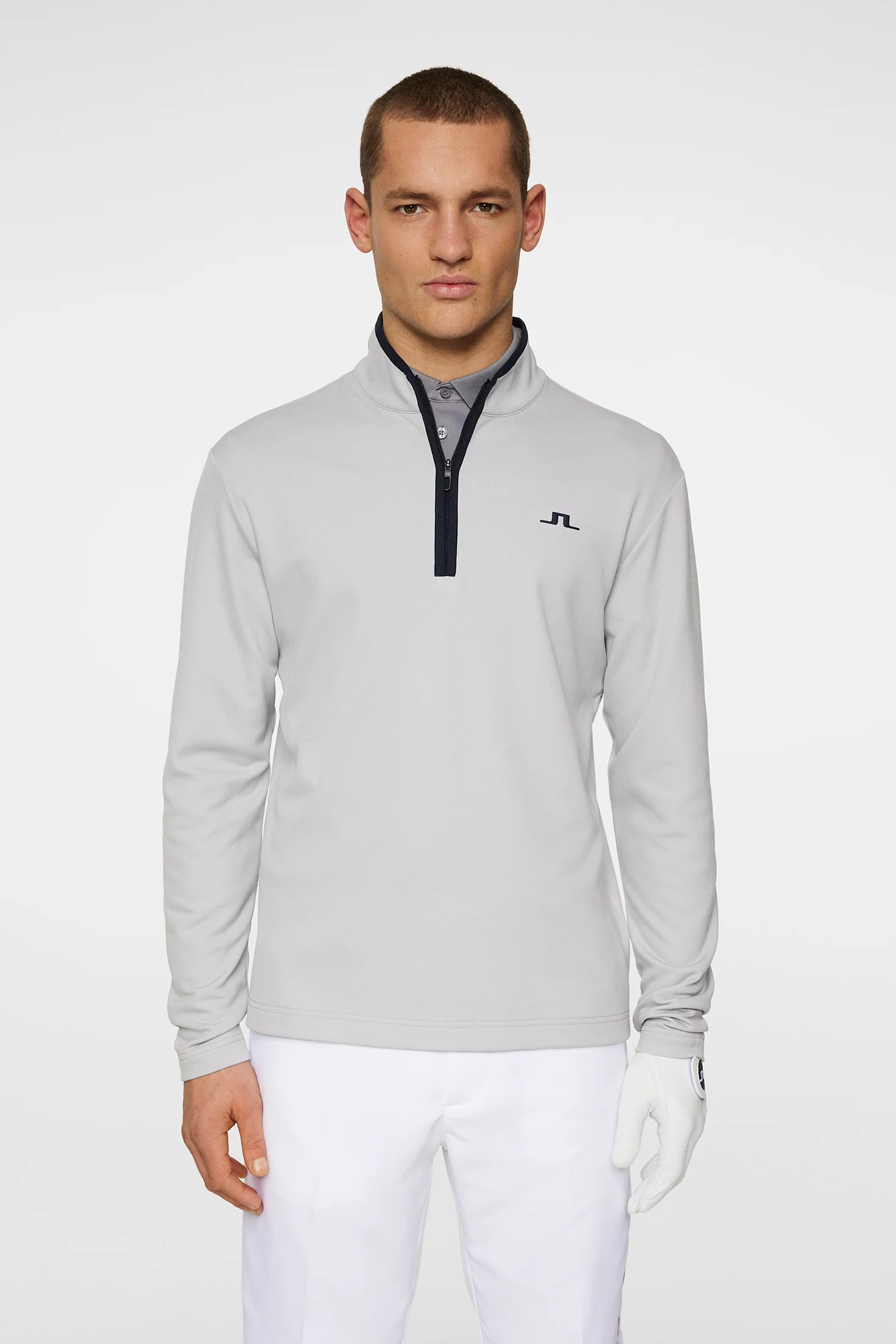 Clide Quarter Zip Mid Layer White